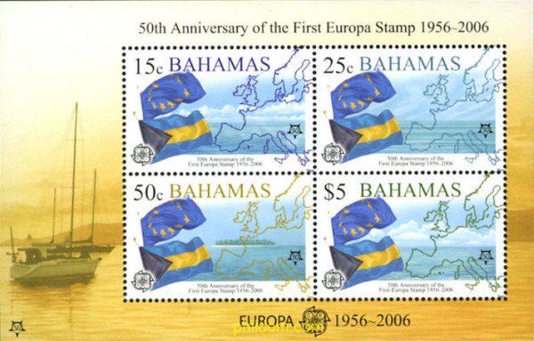 184336 MNH BAHAMAS 2005 CINCUENTENARIO DE LA EMISION DE SELLOS POSTALES DE EU...