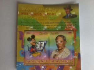 MALAWI SHEET DISNEY 2D TWO DIMENSIONS PICASSO ART PAINTINGS