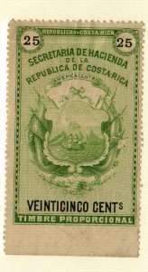 Costa Rica Fiscal Stamp MNG