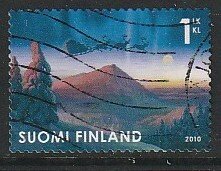 2010 Finland - Sc 1364 - used VF - 1 single - Santa's Sleigh over Lapland