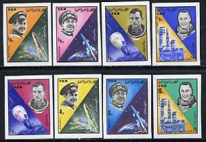 Yemen - Republic 1965 Space Achievements imperf set of 8 ...