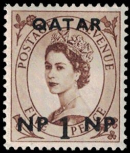 1957 QATAR Stamp - Overprint, Surcharge, 1/5Np G14 
