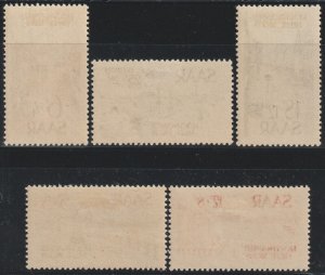 EDSROOM-18994 Saar B61-B64, CB1 H 1938 Complete Flood Semi Postal CV$22.50