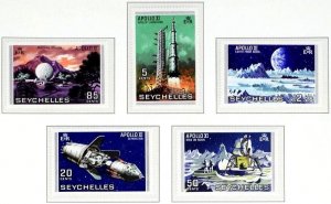 SEYCHELLES 1969 SPACE: Moonlanding. Apollo XI. Complete set, MNH