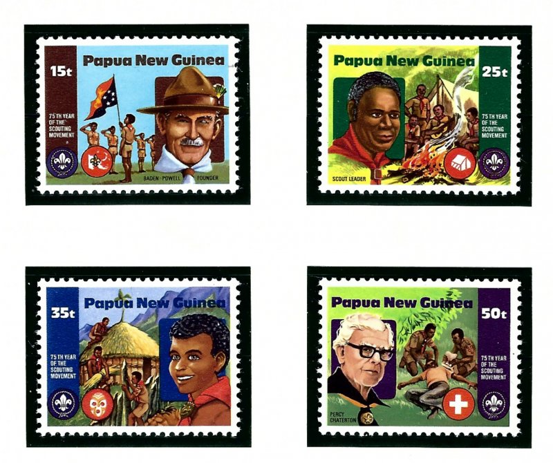 Papua New Guinea 554-57 MNH 1982 Boy Scouts