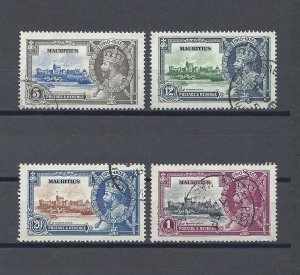 MAURITIUS 1935 SG 245/248 USED