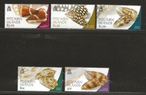 PITCAIRN ISLANDS SC# 572-76 VF/MNH