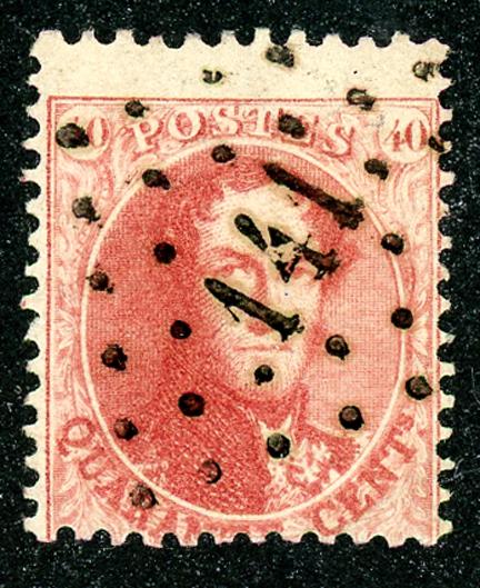 Belgium Sc# 16 Used : : 1863 : : Leopold I