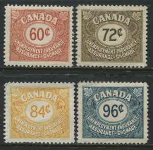 1955 Unemployment Insurance 60 to 96 cents mint o.g. hinged