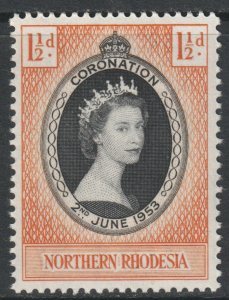 Northern Rhodesia Scott 60 - SG59, 1953 Coronation 1.1/2d MH*