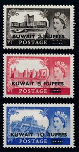 [68344] Kuwait 1955 QE II Castles  OVP on GB Stamps MLH