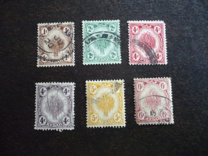 Stamps - Kedah - Scott# 23,25,28-31 - Used Part Set of 6 Stamps