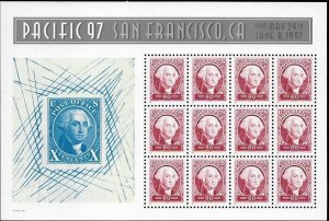 US #3139-40 PACIFIC 97 Exhibit S/S MINT NHG face $13.20