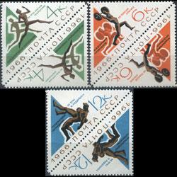 RUSSIA 1966 - Scott# 3210-2 Tete Beche Pair Set of 6 NH