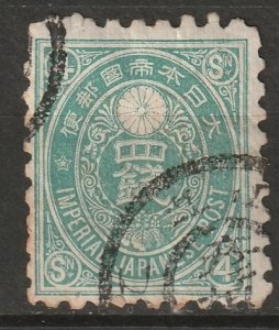 Japan 1876 Sc 58 used toned