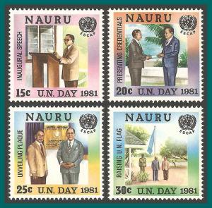 Nauru 1981 UN Day, MNH  232-235,SG244-SG247