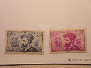 FRANCE Scott  296 & 297 MINT LIGHTLY HINGED Lot6 Cat $80