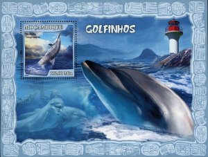 Dolphins Stamp Lighthouses Stenella Longirostris Souvenir Sheet MNH #3064/Bl.229