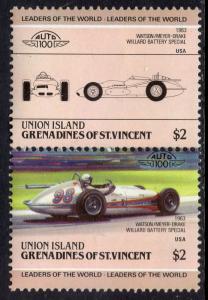 St Vincent Grenadines Union Island 161 Cars MNH VF