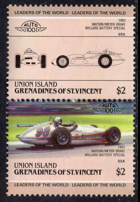 St Vincent Grenadines Union Island 161 Cars MNH VF