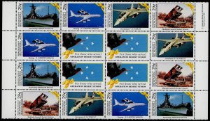 Micronesia 141a Center Block MNH Warship, Aircraft, Operation Desert Storm