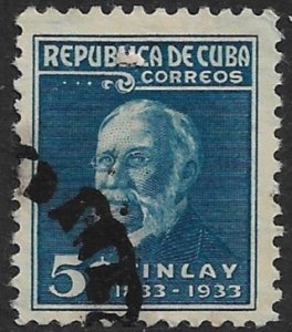 CUBA 1934 5c Dr. Carlos J. Finlay Issue Sc 320 VFU
