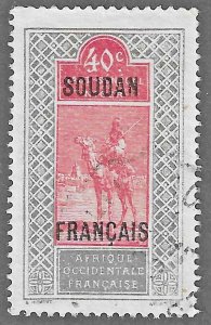 French Sudan (1921) - Scott # 36,  Used