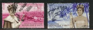 Haiti  Scott C161-162 Used set