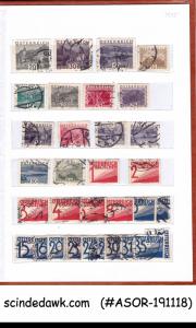 COLLECTION OF AUSTRIA 1912-1935 STAMPS IN SMALL STOCK BOOK