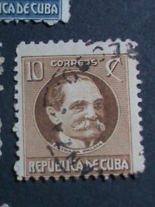 ​CUBA-1917-SC#264//279-13 OVER 100 YEARS OLD CUBA FAMOUS PERSONS USED STAMPS