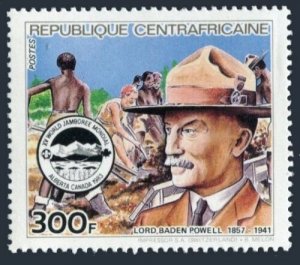 Central Africa 646,MNH.Michel 1009. Lord Baden-Powell.World Jamboree,1983.
