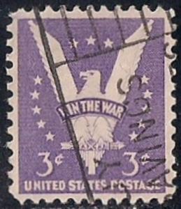 905 3 cent Win The War Eagle used XF