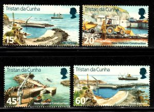 Tristan da Cunha #580-83 ~ Cplt Set of 4 ~ Old & New Harbor ~ Mint, NH  (1996)