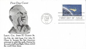 1962 FDC, #1193, 4c Project Mercury, Orbit Covers