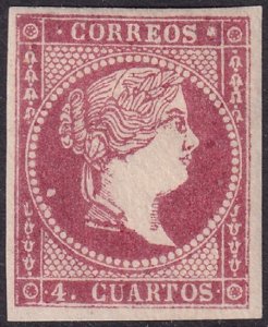 Spain 1859 Sc 45a MH*