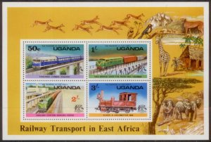 Uganda 1976 SC# 158a S/S MNH-OG L380