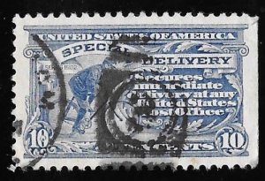 E11 10 cents SUPERB CANCEL  Messenger Ultra Stamp used XF