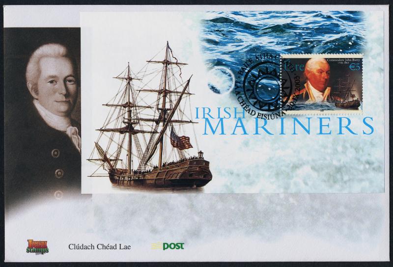 Ireland 1503a-5a, 1506-9,1510 on FDC's - Irish Mariners, Ships