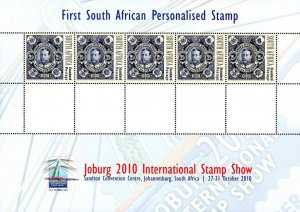 South Africa - 2010 Personalised Stamp Sheet MNH** NO IMAGES
