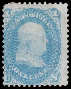 United States Scott 63 (1861) Mint H PG G-F, CV $275.00 C