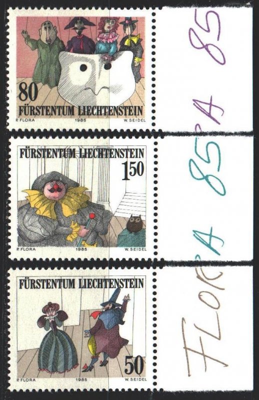 Liechtenstein. 1985. 887-89. Theater. MNH.