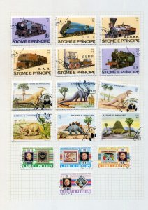 Guinea Ecuatorial S.Tome Ships Trains Dinosaurs M&U (130+)(IGM 93 