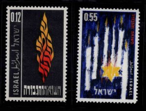 ISRAEL Scott 220-221 Heroes & Martyrs set 1962 MNH**