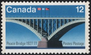 Canada SC#737 12¢ 50th Anniversary of Opening of Peace Bridge (1977) MNH