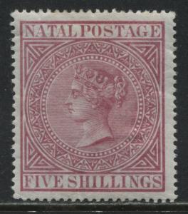 Natal QV 1878 5/ rose mint o.g.