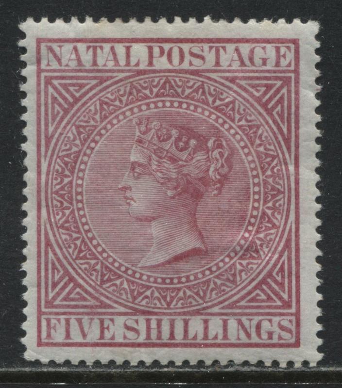 Natal QV 1878 5/ rose mint o.g.