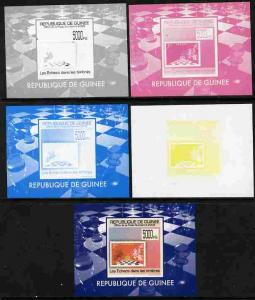 Guinea - Conakry 2009 Chess on Stamps #6 individual delux...