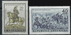 Argentina 843-44 MLH 1967 set (ak3169)