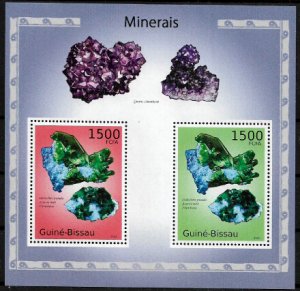 Guinea-Bissau Michel's #Block 862 MNH S/Sheet - Minerals