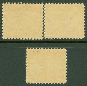 EDW1949SELL : USA 1932 Scott #716 Extra Fine-Superb, Mint NH. 3 Gradable stamps